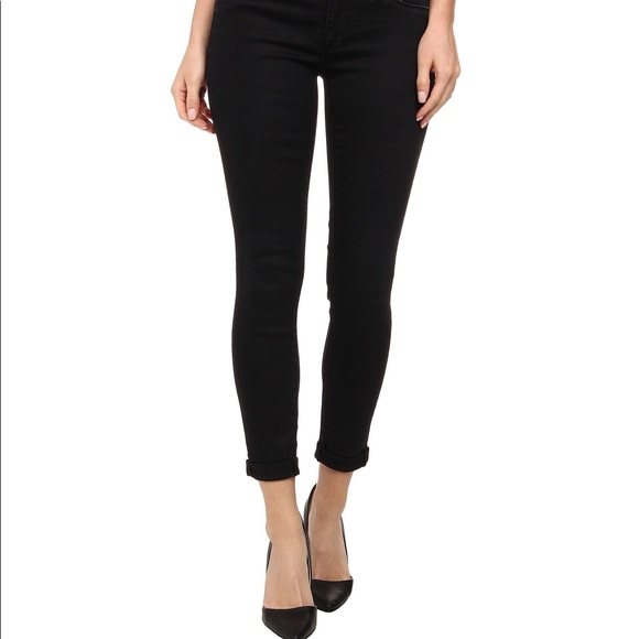 Hudson Black Crop Harkin Jeans. - Picture 1 of 4